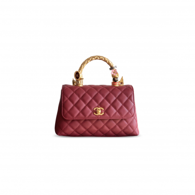 CHANEL 25K SMALL TOP HANDLE FLAP BAG A92990 (23*14*8cm)